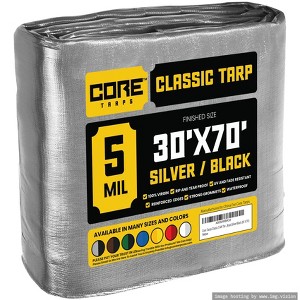 Core Tarps Heavy Duty 5 Mil Tarp Cover, UV Resistant, Rip Proof for Roof, Camping, Patio, Pool, Boat - 1 of 4