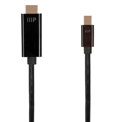 Monoprice Mini DisplayPort to HDTV Cable - 1 Meter - Black | 4K@60Hz - Select Series