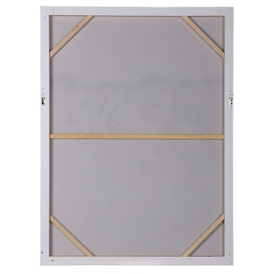 Silky Horizon Hand Painted Abstract Canvas with Gray Frame