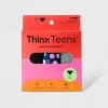 Thinx Teen's 3pc Party Combo Briefs Period Underwear - Black/Gray/Blue - 4 of 4