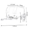 Vynxaria Heavy-Duty Bike Cargo Trailer with Removable Waterproof Cover "C 88 lbs Capacity,16" All-Terrain Wheels, Foldable Design for Camping - 3 of 4
