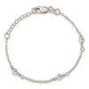 Black Bow Jewelry Children's Sterling Silver Fancy Bead & Cable Chain Bracelet, 6 Inch - 3 of 4