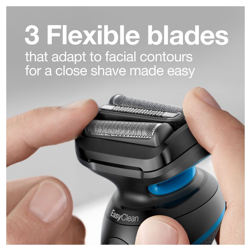 Braun Series 5-5018s Men&#39;s Rechargeable Wet &#38; Dry Electric Foil Shaver, 5 of 13