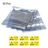 Unique Bargains Antistatic Resealable Durable Shielding Hard Drive Bag with Labels 50 Pcs - 3 of 3