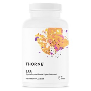 THORNE Multi Enzyme (Formerly B.P.P.) - Betaine, Pepsin, Pancreatin - Dairy-Free - 180 Capsules - 90 Servings - 1 of 4