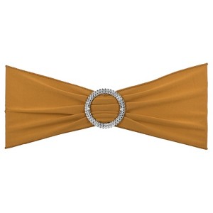 Unique Bargains Polyester Wedding Decoration Stretch Chair Sashes Bows 10 Pcs - 1 of 4