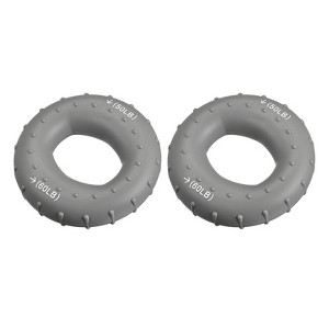 Unique Bargains High Elasticity Textured Silicone Hand Grip Strengtheners 2 Pcs - 1 of 4