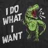 Toddler Funny T Shirts I Do What I Want Sarcastic T Rex Graphic Novelty Tee For Young Kids - Crazy Dog Toddler T Shirt With Dinosaur Sayings - 2 of 4