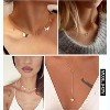 "HONSNY 20PCS 14K GOLD PLATED CHOKER NECKLACES FOR WOMEN - DAINTY GOLD DIAMOND COIN PEARL PENDANT, LAYERED CHAIN NECKLACE SET, TEEN JEWELRY GIFTS" - 3 of 4