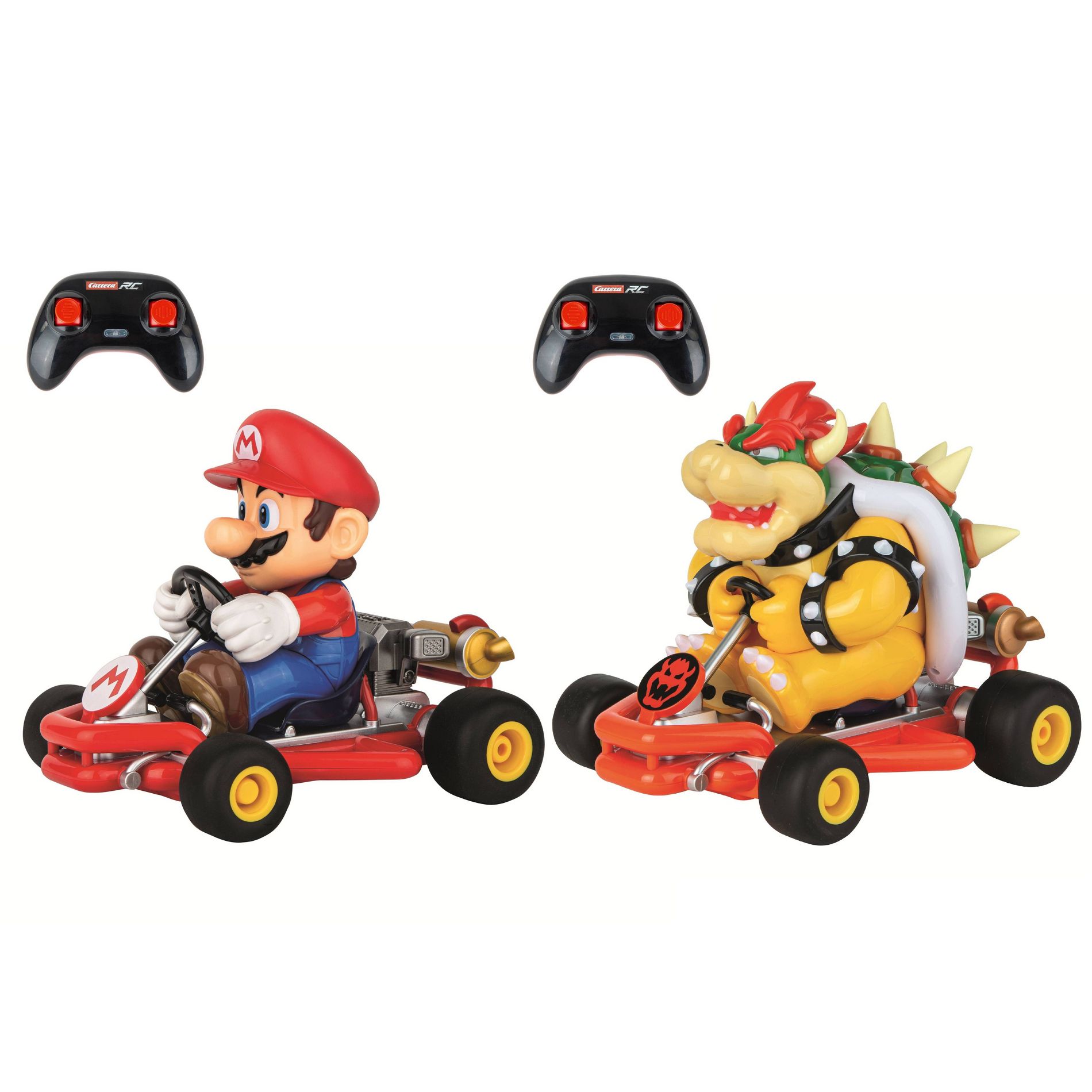 Mario Kart Bowser Carrera Mario Kart Pipe Kart Remote Control Vehicle Twin Pack
