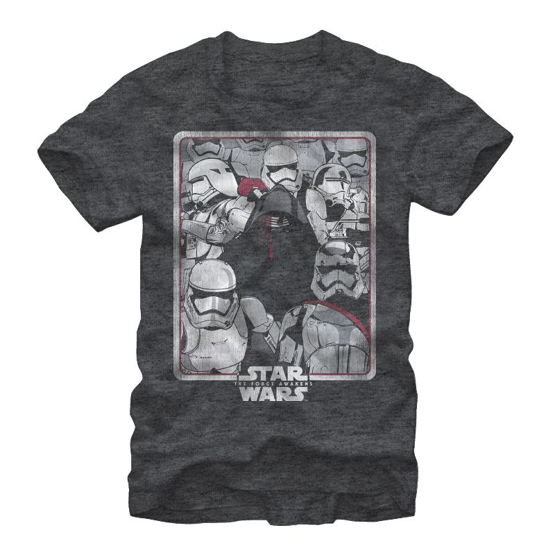 Men's Star Wars The Force Awakens Kylo Ren Stormtroopers Box T-Shirt, 1 of 5