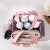 LunaLulinlk Natural Mesh Shower Storage Basket, Portable for Bathroom and Gym, Hanging Storage Basket, Quick Dry Toiletry Bag (8 Pockets | pink) - 4 of 4