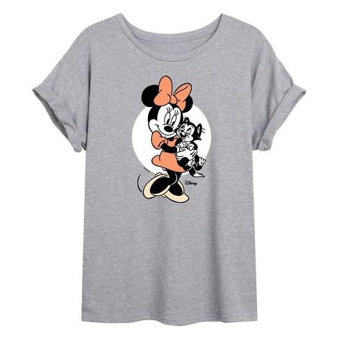 Women's - Disney Classics - Minnie And Figaro Oversized Graphic T-Shirt - image 1 of 4