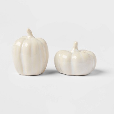 2pc Stoneware Pumpkin Salt and Pepper Shaker Set - Threshold™