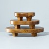 Round Footed Wood Serving Stand - Hearth & Hand™ with Magnolia - 3 of 4