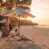 Set of 2 Outdoor Chaise Lounge Chairs - Adjustable Backrest & Headrest, All-Weather Poolside Recliners (Modern Black Design) - 2 of 4
