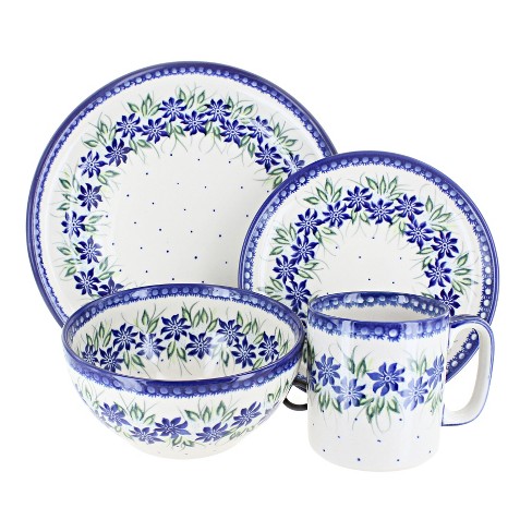 Blue Rose Polish Pottery Sierra 16 Pc Dinnerware Set : Target