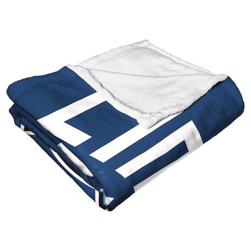 50&#34; x 60&#34; NCAA Lincoln Blue Tigers Alumni Silk Touch Throw Blanket, 4 of 6