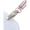 Unique Bargains Plastic Vertical ID Badge Card Neck Strap Holder Pink White - 2 of 4