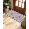 Washable Area Rug for Living Room, Bedroom, Dining, Vintage, Non-Slip, Stain-Resistant - 3 of 4