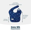 Tiny Twinkle Mess-Proof and Waterproof Baby Food Bib for Boys or Girls, Machine Washable and BPA-Free w/Adjustable Closure - 4 of 4