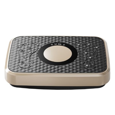 VisioGear Vibration Plate Fitness Platform, Shaking Workout Board, Weight Loss Equipment for Men and Women, Gold & Black, 20.5"*14.2"*4.5"
