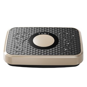 VisioGear Vibration Plate Fitness Platform, Shaking Workout Board, Weight Loss Equipment for Men and Women, Gold & Black, 20.5"*14.2"*4.5" - 1 of 4