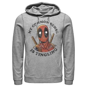 Men's Marvel Deadpool Common Sense Pull Over Hoodie - 1 of 4