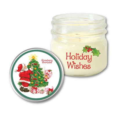 Courtside Market CM Strawberry Shortcake Holiday Wishes 4 oz Candle