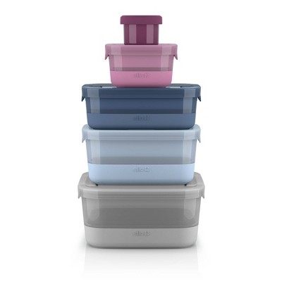 Ello 10pc Plastic Food Storage Canisters With Airtight Lids (set Of 5) :  Target