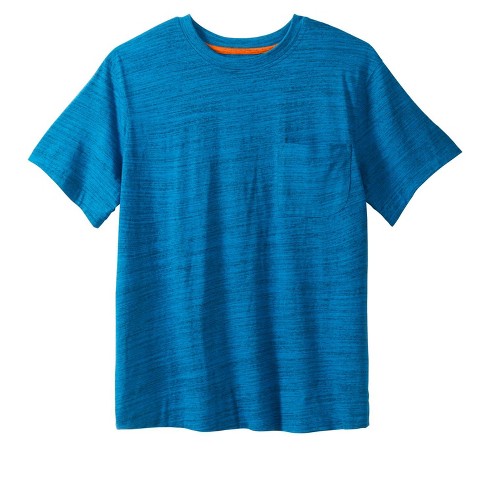 Boulder Creek By Kingsize Men's Big & Tall Heavyweight Crewneck Pocket T- shirt - Tall - 5xl, Classic Teal Marl Green : Target