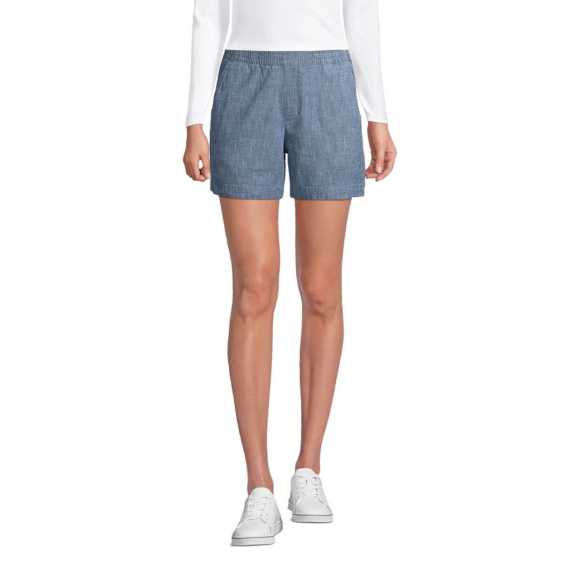 Lands' End Women's Pull On 7" Chino Shorts, 1 of 7