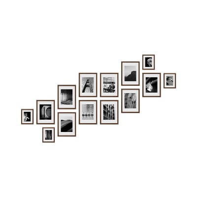 Haus and Hues Stow Gallery Wall Frame Set with Real Glass and Mat
