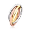 Ross-Simons Italian Tri-Colored Sterling Silver Rolling Ring - 3 of 4