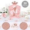 Big Dot of Happiness 1st Birthday Little Miss Onederful - Girl First Birthday Party Decor and Confetti - Terrific Table Centerpiece Kit - Set of 30 - 2 of 4
