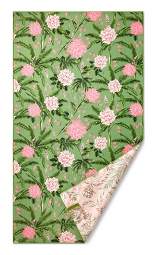72"x40" Peony Print/Romantic Floral Print Microfiber Beach Towel Olive/Pink/Blush - Agua Bendita x Target