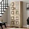 Hommoo 5-Tier Freestanding Shoe Cabinet with 4 Mirrored Doors - 3 of 4