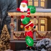 SUGIFT 8ft Christmas Hanging Inflatables Decoration Christmas Inflatable Climbing Santa Claus Blow Up Inflatable with Build-in LED - 2 of 4
