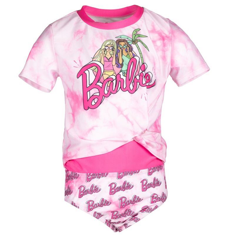Barbie Girls Rash Guard and Bikini Bottom Little Kid to Big Kid, 3 of 8
