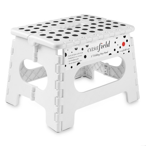 Folding discount stool white