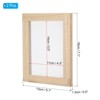Unique Bargains Wood Hand-polished DIY Dried Flower Papermaking Frame 2 Pcs - 2 of 4