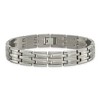 Black Bow Jewelry 12mm Multi-Finish Titanium Link Bracelet - 8.5 Inch - 3 of 4