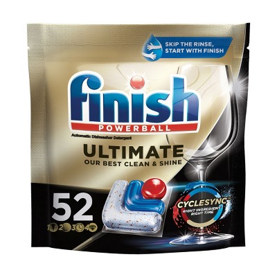 Image of Finish Ultimate Dishwasher Detergent Tabs with CycleSync Technology - 52ct