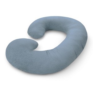 PharMeDoc Pregnancy Pillows C-Shape Full Body Maternity Pillow ( Dark Grey Cooling Cover) - 1 of 4