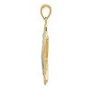 Black Bow Jewelry 14k Yellow Gold and White Rhodium 25mm Two Tone Starfish Pendant - 2 of 4