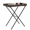 vidaXL Bistro Table Black 15.7"x27.5" Metal - 4 of 4