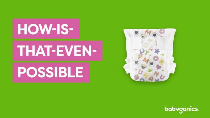 Babyganics Disposable Diapers Bag - Newborn - 32ct, 2 of 8, play video