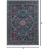 HomeStock Emerald Grenier Navy & Blue 6.7x9.7, Traditional, Woven with Digital Heat Transferred Printing - 3 of 4