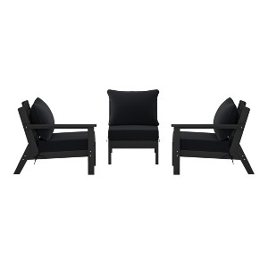 WestinTrends Avalon Outdoor Patio HDPE Sectional Sofa with Patio Cushions - 1 of 4
