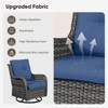 Buenhomino 4 Pieces Patio Furniture Set, Outdoor Swivel Glide Chairs with Loveseat and Coffee Table, All-Weather Patio Conversation Set - 4 of 4
